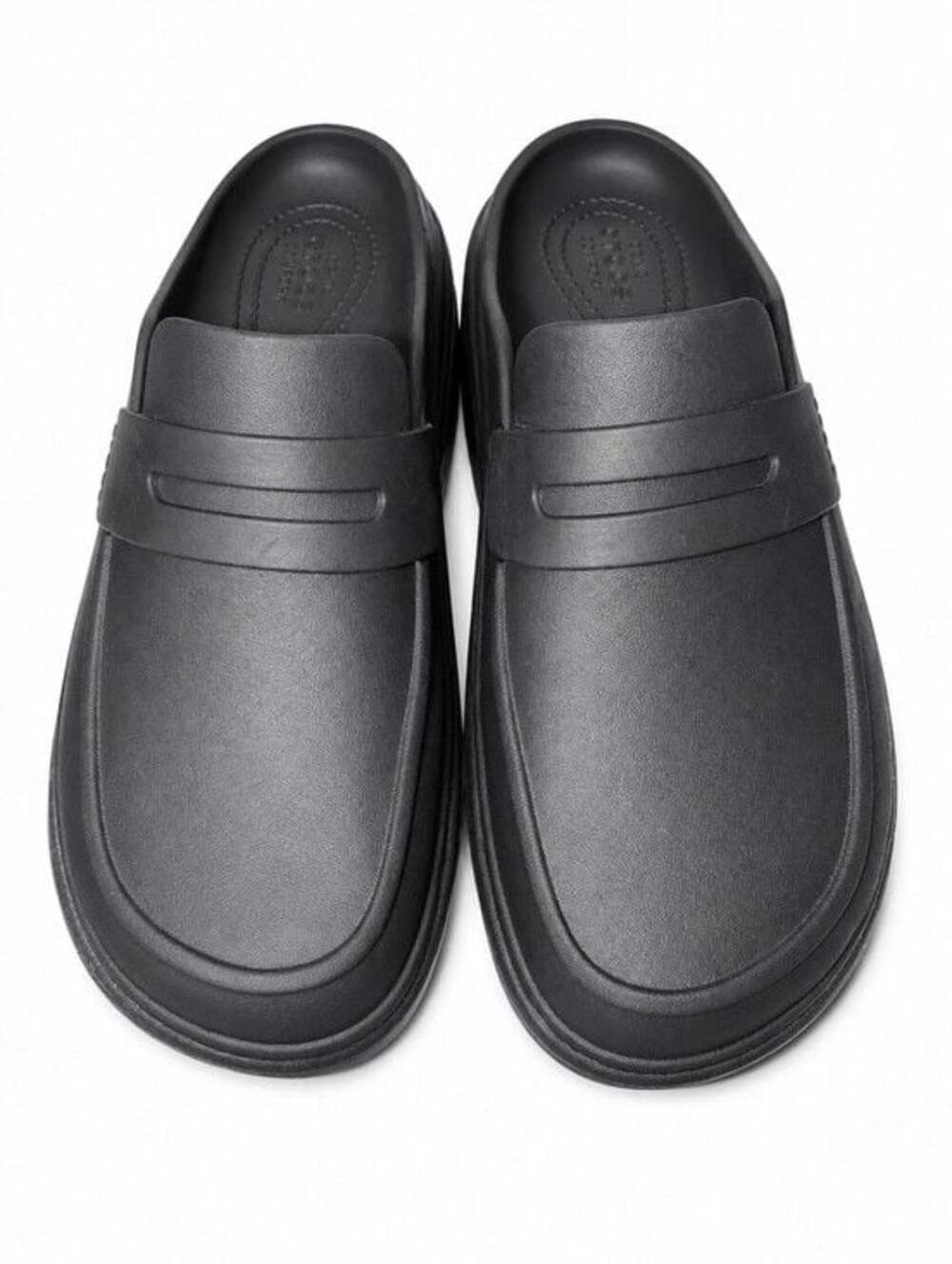 NWOB Crocs Stomp Loafer Iconic Comfort 209937-060 W 10 Men 8 Travel Rubber Blk - Picture 3 of 10